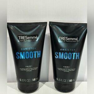 (2) TRESEMME ONE STEP SMOOTH 5-IN-1 SMOOTHING CREAM, THICK, FRIZZY HAIR 5oz, NEW